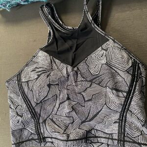 lululemon athletica Black and White Crop Top